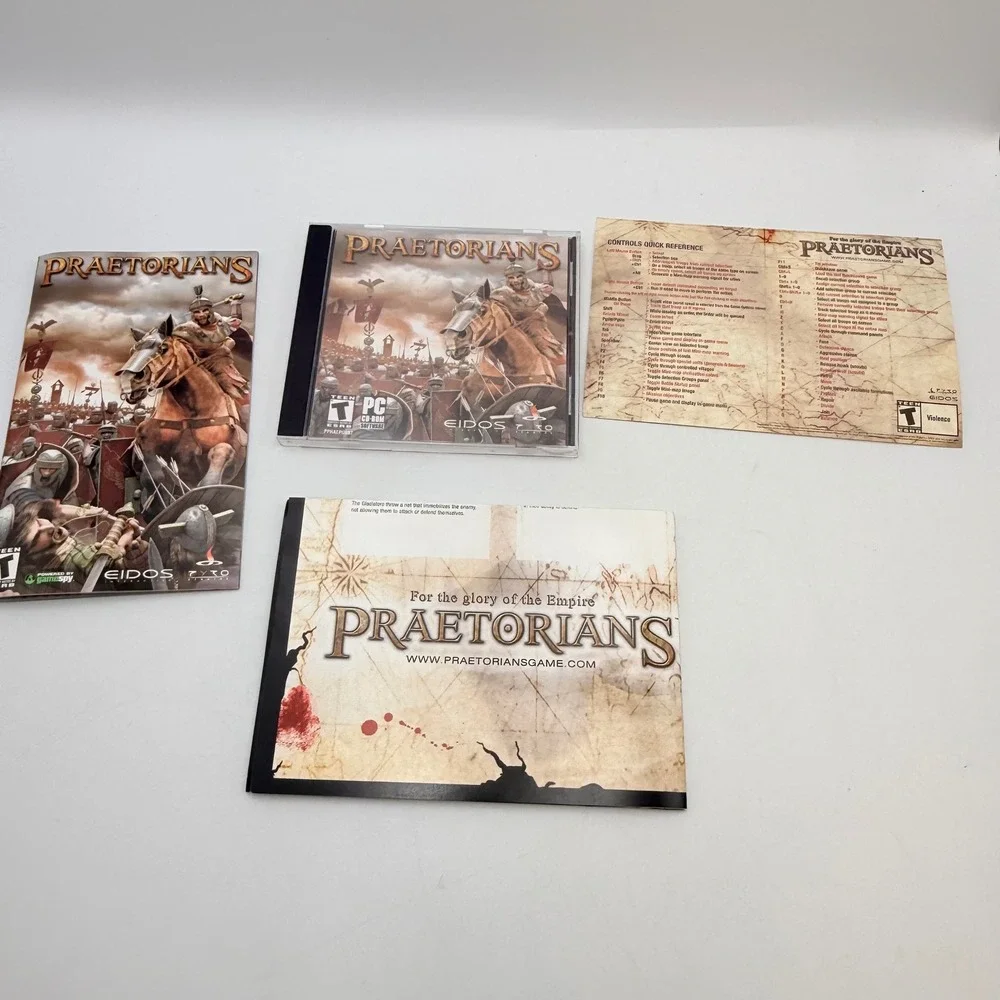 Praetorians PC CD-ROM Game Eidos Pyro Studios Big Box Roman Strategy RTS 2003